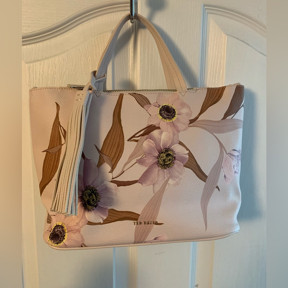 Ted Baker Vernaa Cream and Pink Floral Bag